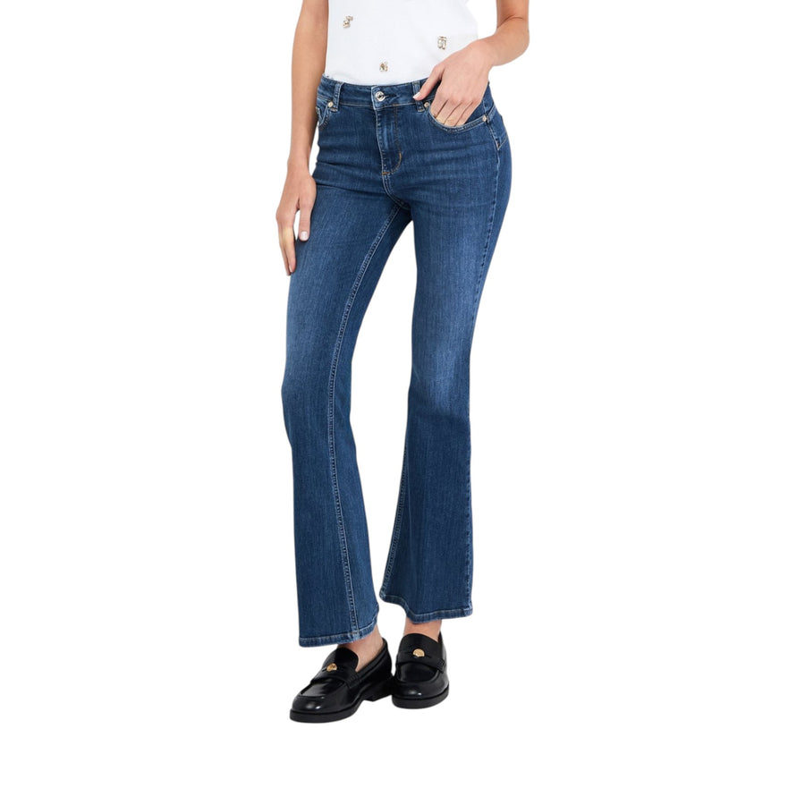 Jeans donna flare a vita alta