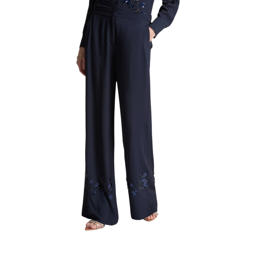 Pantaloni donna ricamati