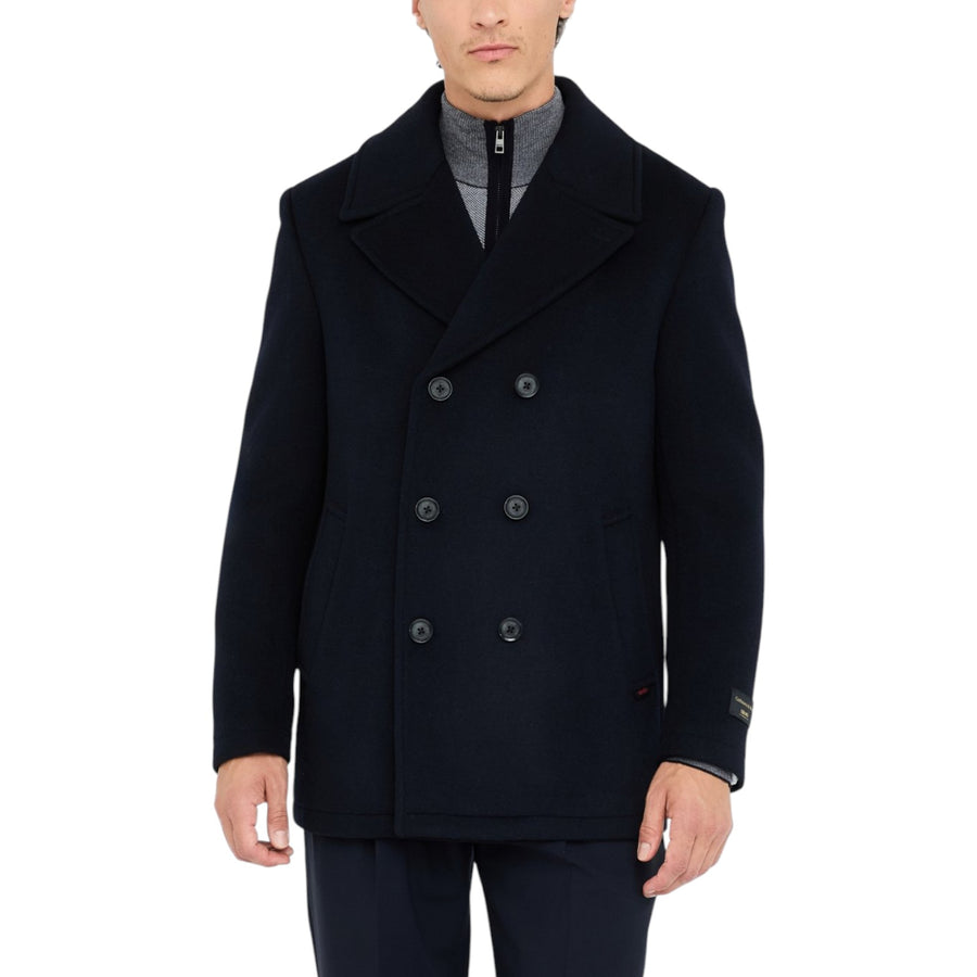 Peacoat uomo in lana e cashmere