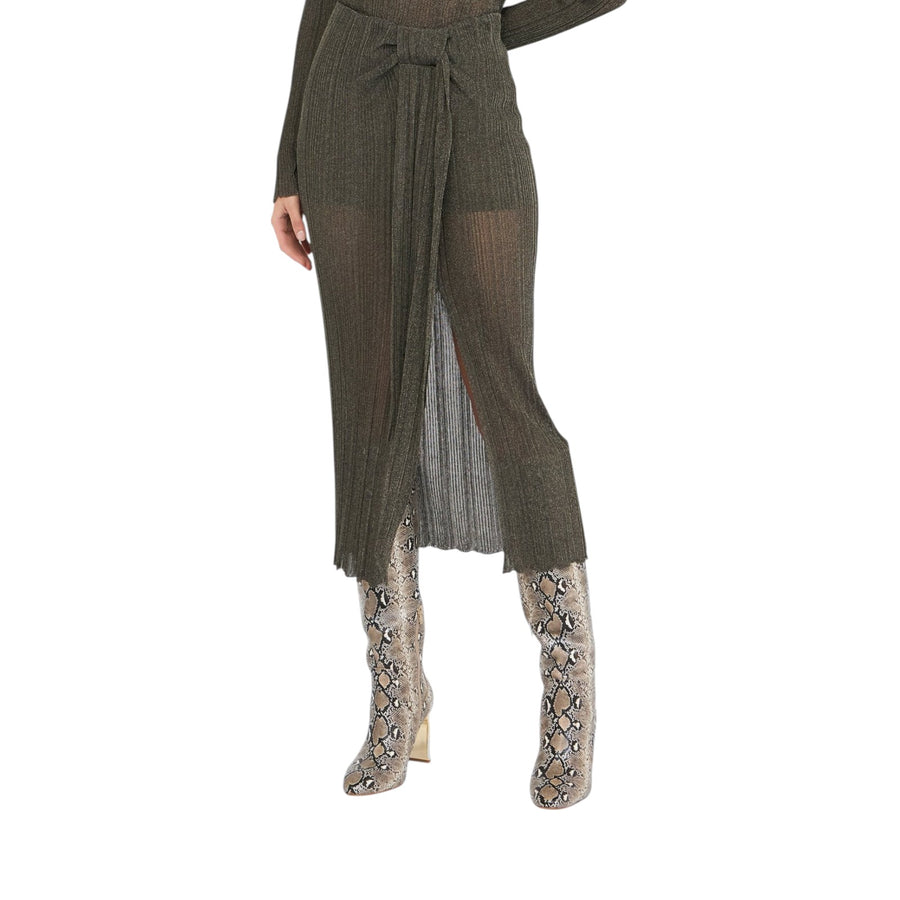 Gonna donna in maglia lurex®