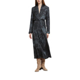 Abito donna lungo in viscosa stampata