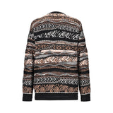 Maglia uomo girocollo jacquard in baby alpaca