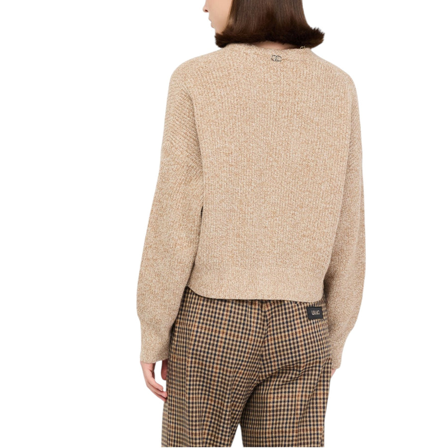 Cardigan donna con bottoni gioiello