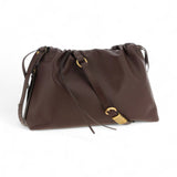 Borsa Clutch a spalla grande in pelle con logo Love Birds