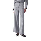 Pantaloni donna palazzo gessati