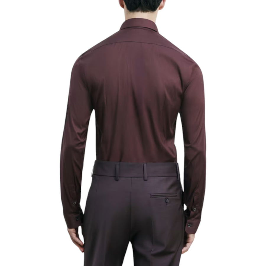 Camicia uomo slim fit "ESSENTIAL" in popeline