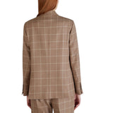 Giacca donna doppiopetto regular fit in flanella