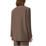 Blazer donna over in misto cotone