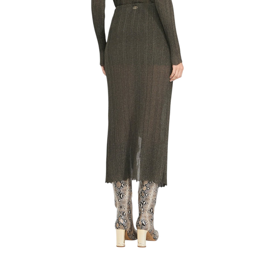 Gonna donna in maglia lurex®