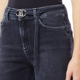 Jeans donna straight fit con cintura