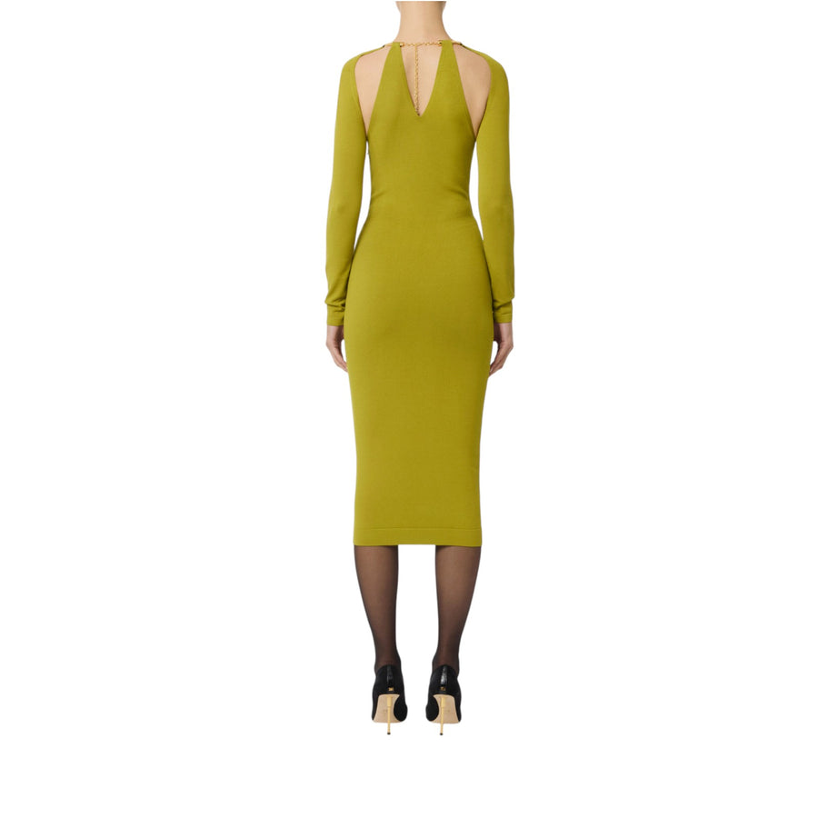 Abito donna in maglia con snake gioiello