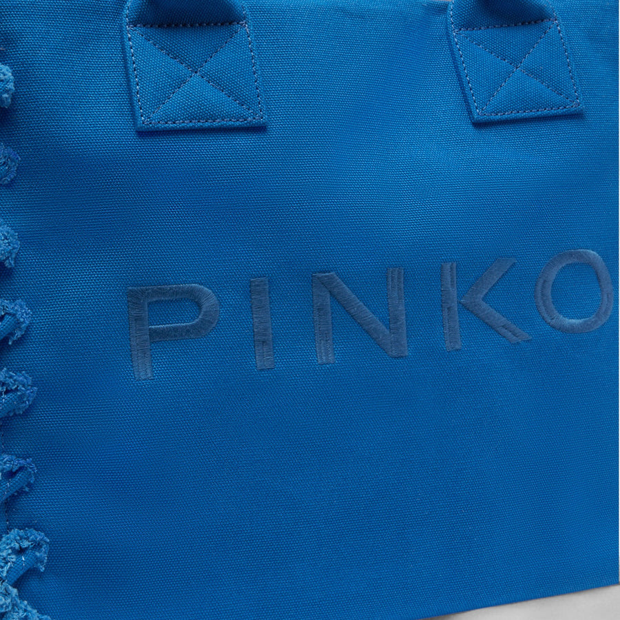 Borsa donna a mano media Beach Shopper in canvas riciclato
