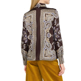 Camicia donna in twill stampato