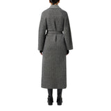 Cappotto donna in misto lana con cintura