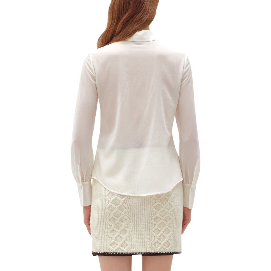 Camicia donna in voile di seta