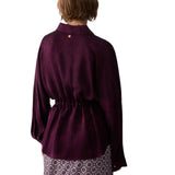 Camicia donna in raso jacquard