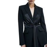 Blazer donna con drappeggio