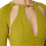 Abito donna in maglia con snake gioiello