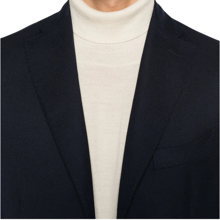 K-Jacket uomo in lana leggera a nido d'ape