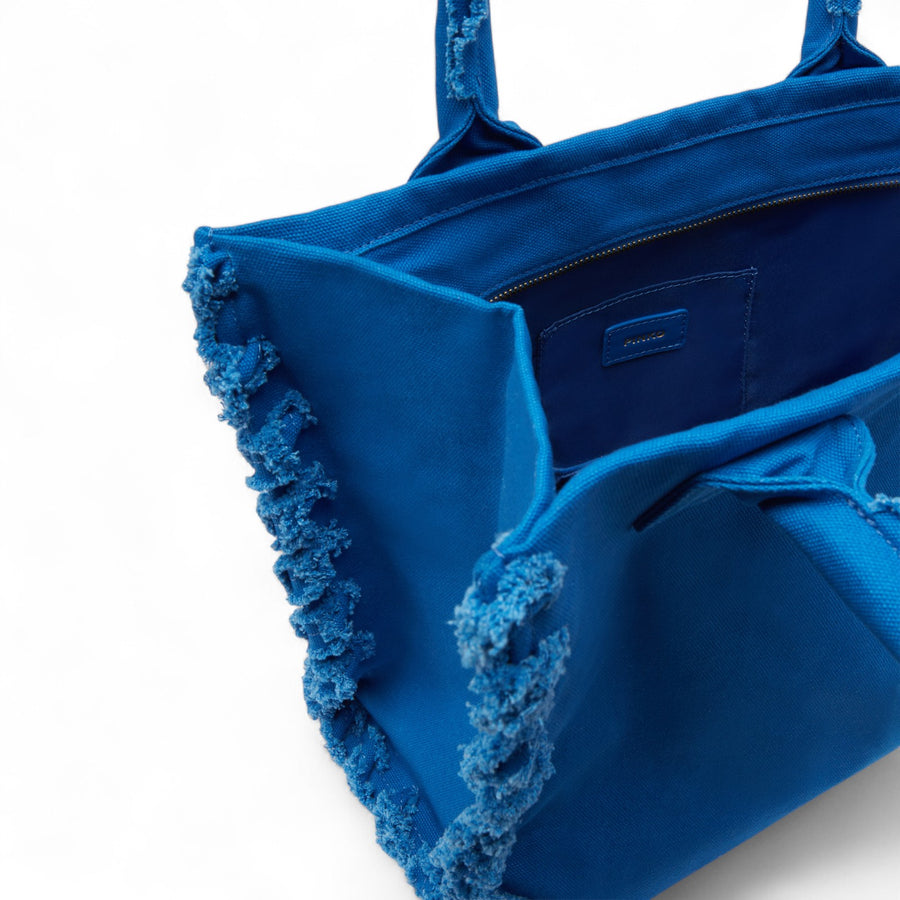Borsa donna a mano media Beach Shopper in canvas riciclato