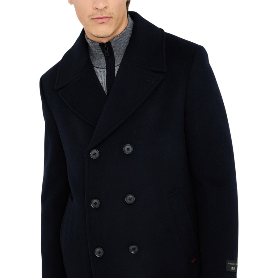Peacoat uomo in lana e cashmere