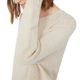Maglia donna in alpaca e cotone