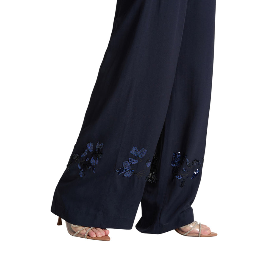 Pantaloni donna ricamati