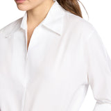 Camicia donna in popeline maniche tre quarti