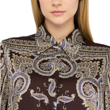 Camicia donna in twill stampato