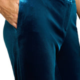 Pantaloni donna in velluto stretch