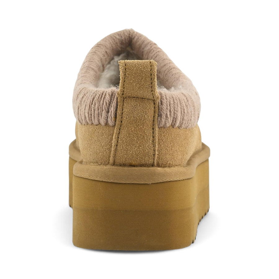Sabot donna platform con cuciture maxi