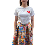 T-shirt donna con ricamo