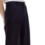 Pantaloni donna a sigaretta in flanella