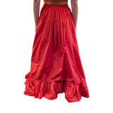 Gonna donna lunga con drappeggio