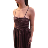 Abito donna lungo con spalline sottili