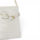 Borsa a spalla media Bucket Belt Bag in pelle