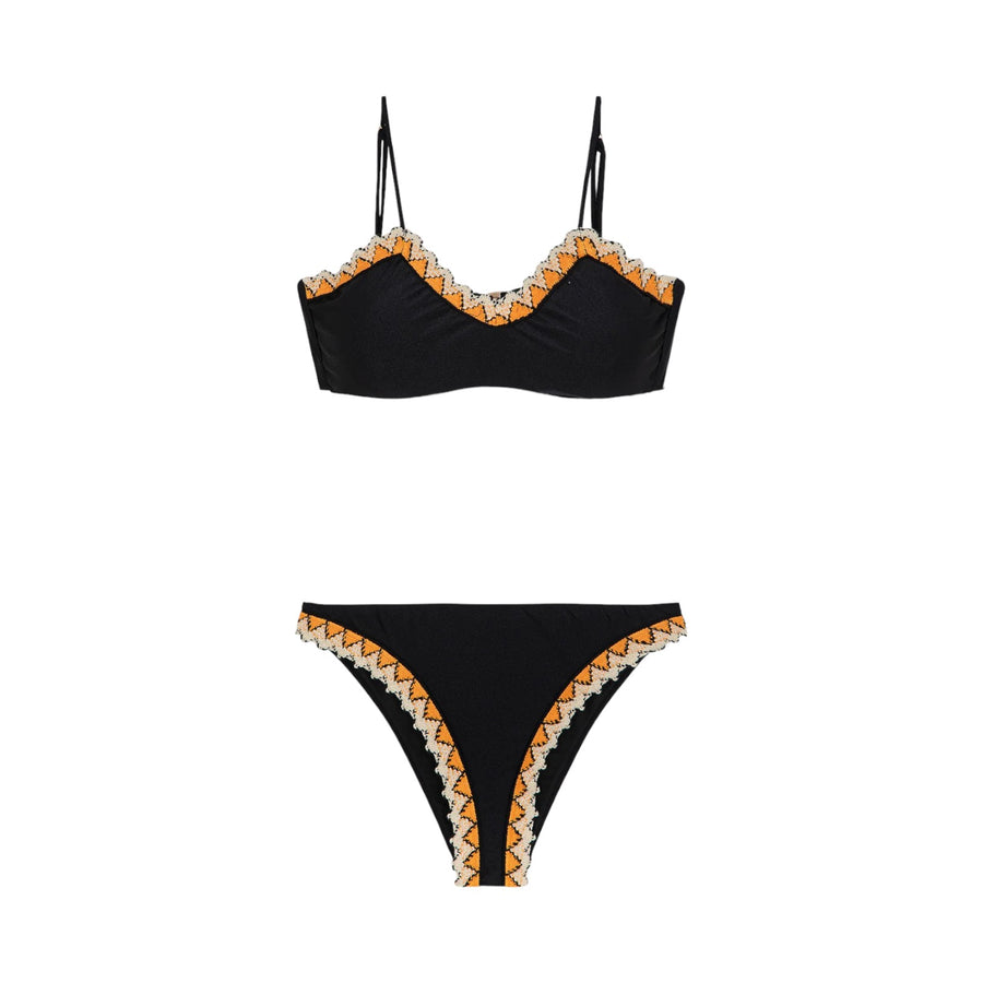 Bikini donna triangolo e slip fisso guarda pampa