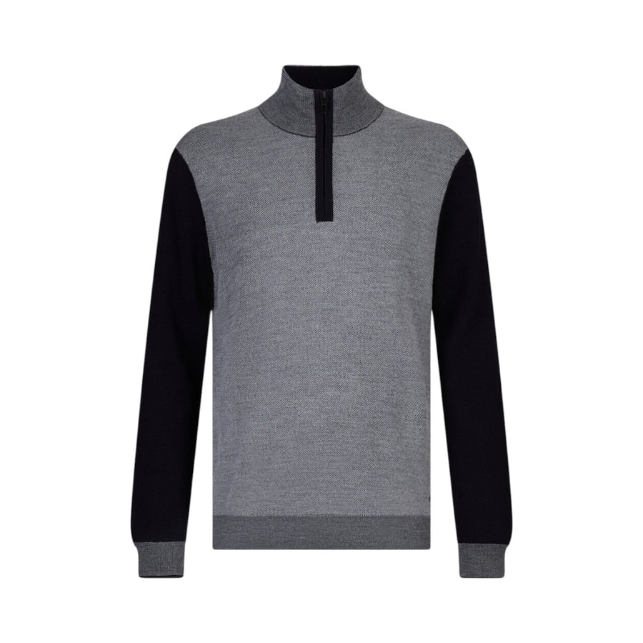 Maglia uomo in lana con zip