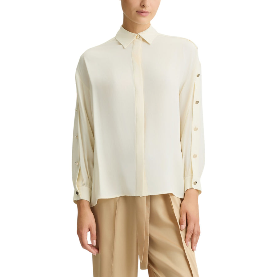 Camicia donna in crêpe de chine