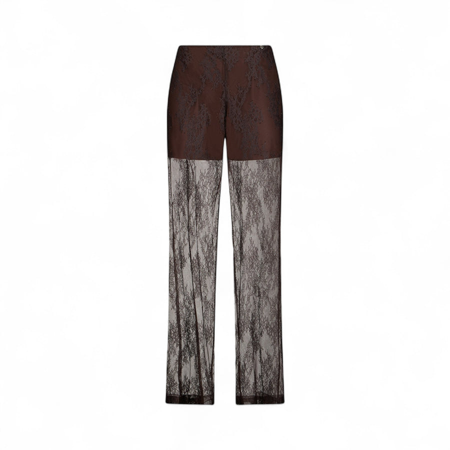 Pantaloni donna morbidi in pizzo