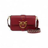 Borsa donna a spalla piccola Mini Love Bag Slouchy in pelle con doppia tracolla