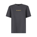 T-shirt donna Too Glam To Give A Damn con strass