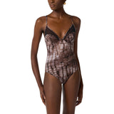 Costume donna intero con stampa alligatore