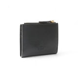 Portafoglio piccolo in pelle liscia con logo