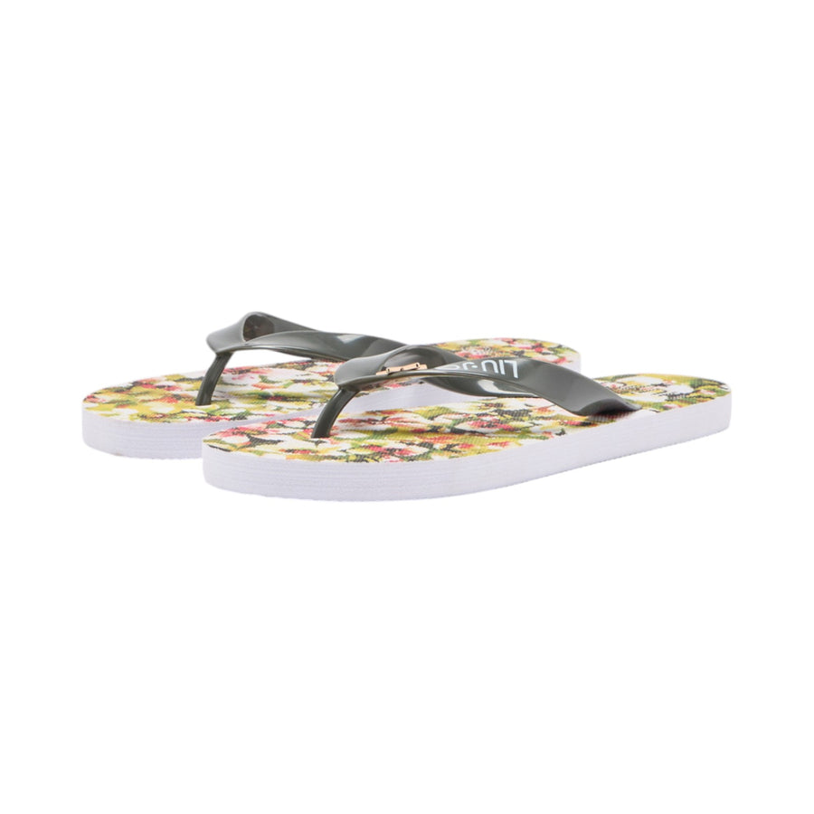 Infradito donna con stampa floreale