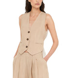 Gilet donna con dettaglio in pizzo