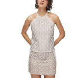 Top donna  con ricami gioiello