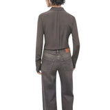 Camicia donna fluida in crêpe