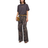 T-shirt donna Too Glam To Give A Damn con strass