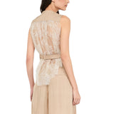 Gilet donna con dettaglio in pizzo